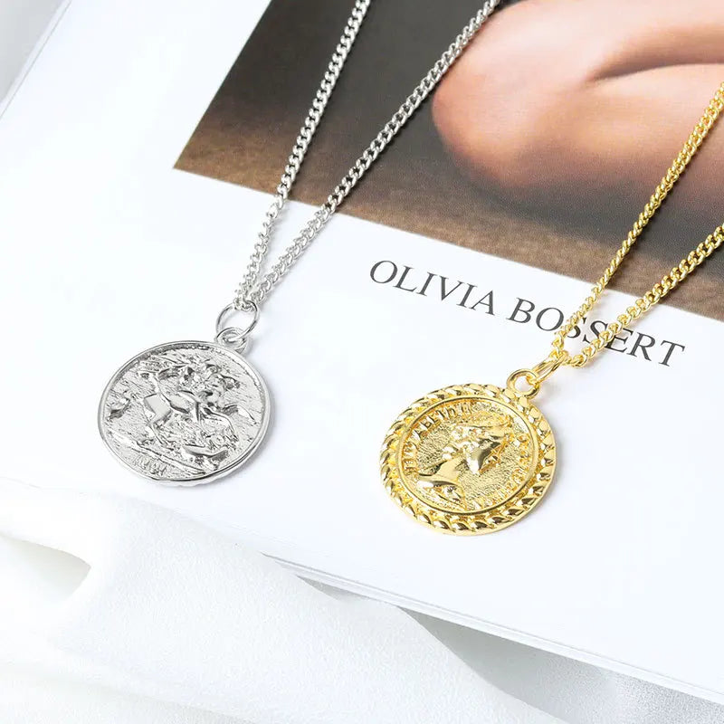 Silver Necklace For Women Elegant Chain Sterling Silver Jewelry Round Necklace