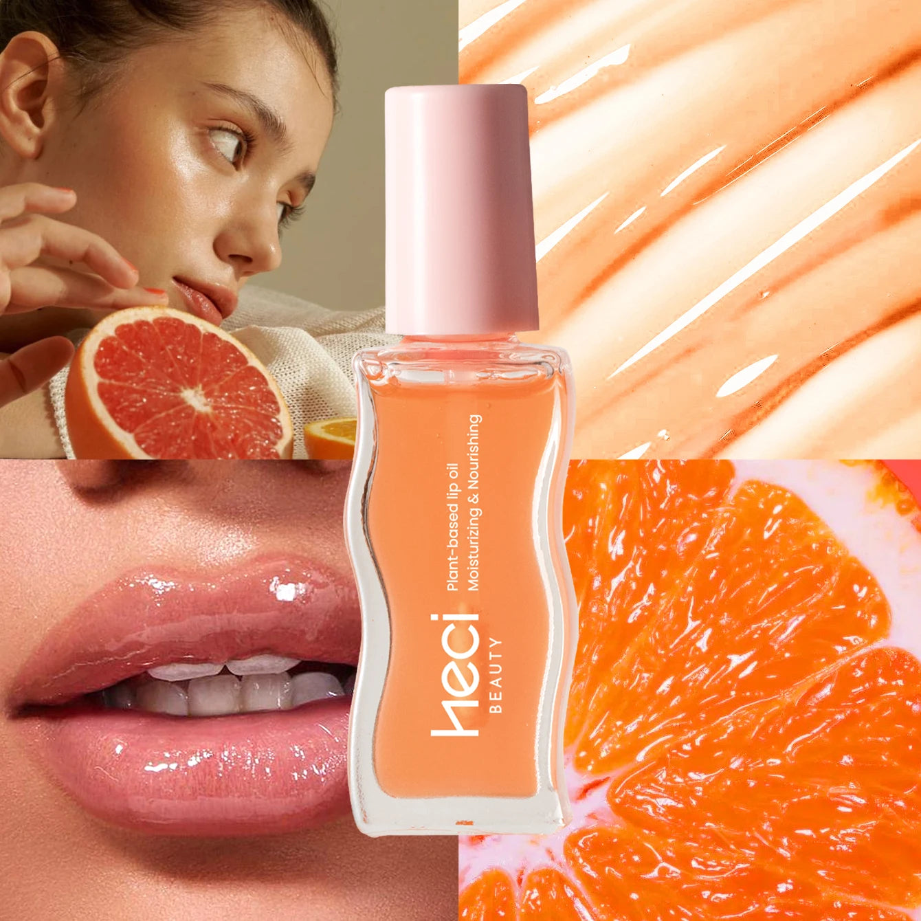 4pcs Fruity Tinted Lip Oil, Moisturizing Jelly Lip Gloss Mirror Shine Glass-Look Lips