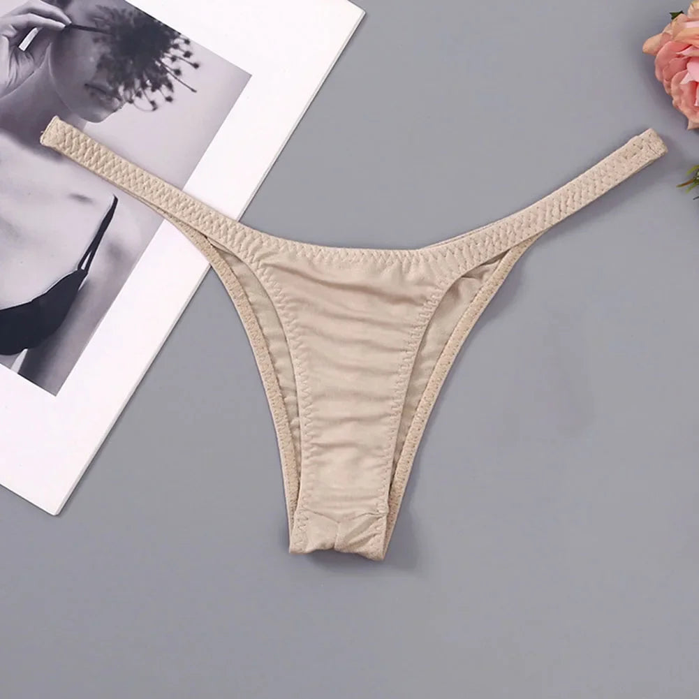 Women's Panties Sexy Lingerie G-Strings Thong Seamless Super Slim Low Waist Underwear Ladies Breathable Briefs Thongs