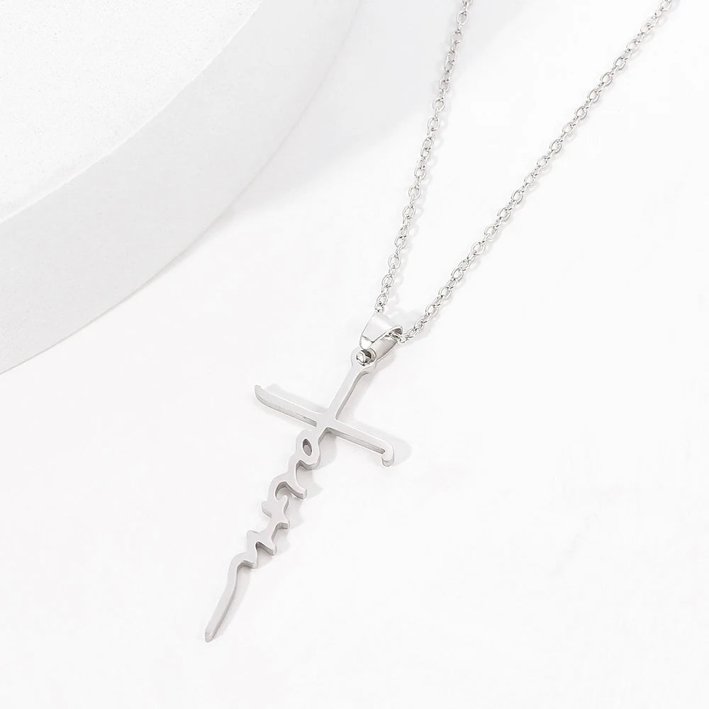 Necklace for Women European and American Fashion Cross Pendant