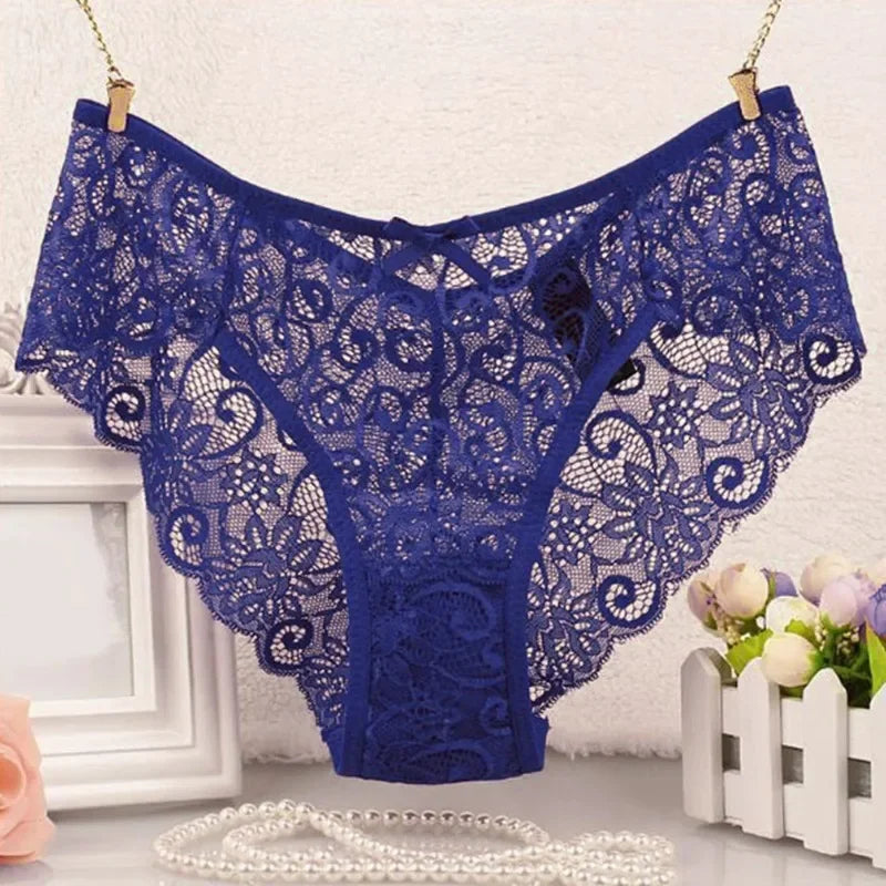Panties For Women Plus Size Thongs Sexy Panties Lace Cutout Hollow Waist