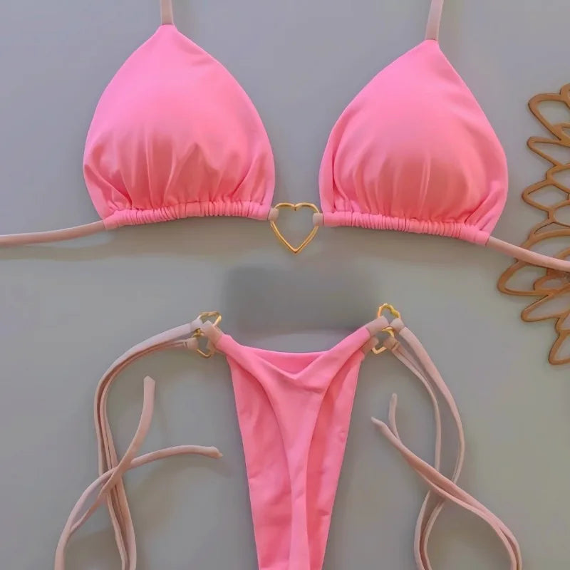 Micro Bikinis Push Up Sexy Swimwear Brazilian Bikini Set Thong