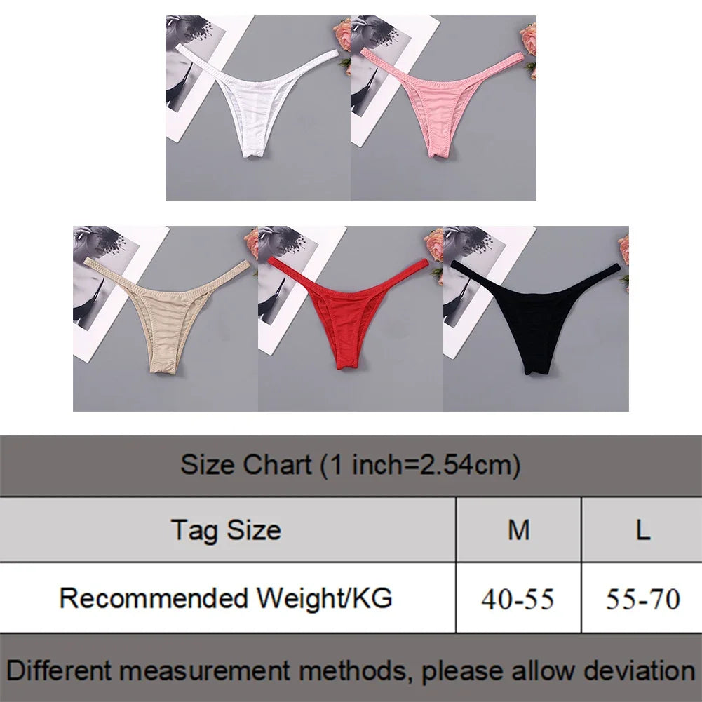 Women's Panties Sexy Lingerie G-Strings Thong Seamless Super Slim Low Waist Underwear Ladies Breathable Briefs Thongs