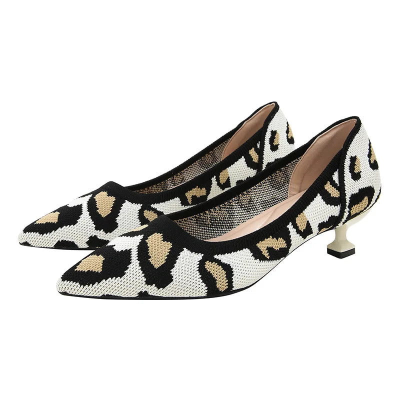 Women's high heels shoes beautiful breathable sweat absorbing comfortable shallow mouth heel