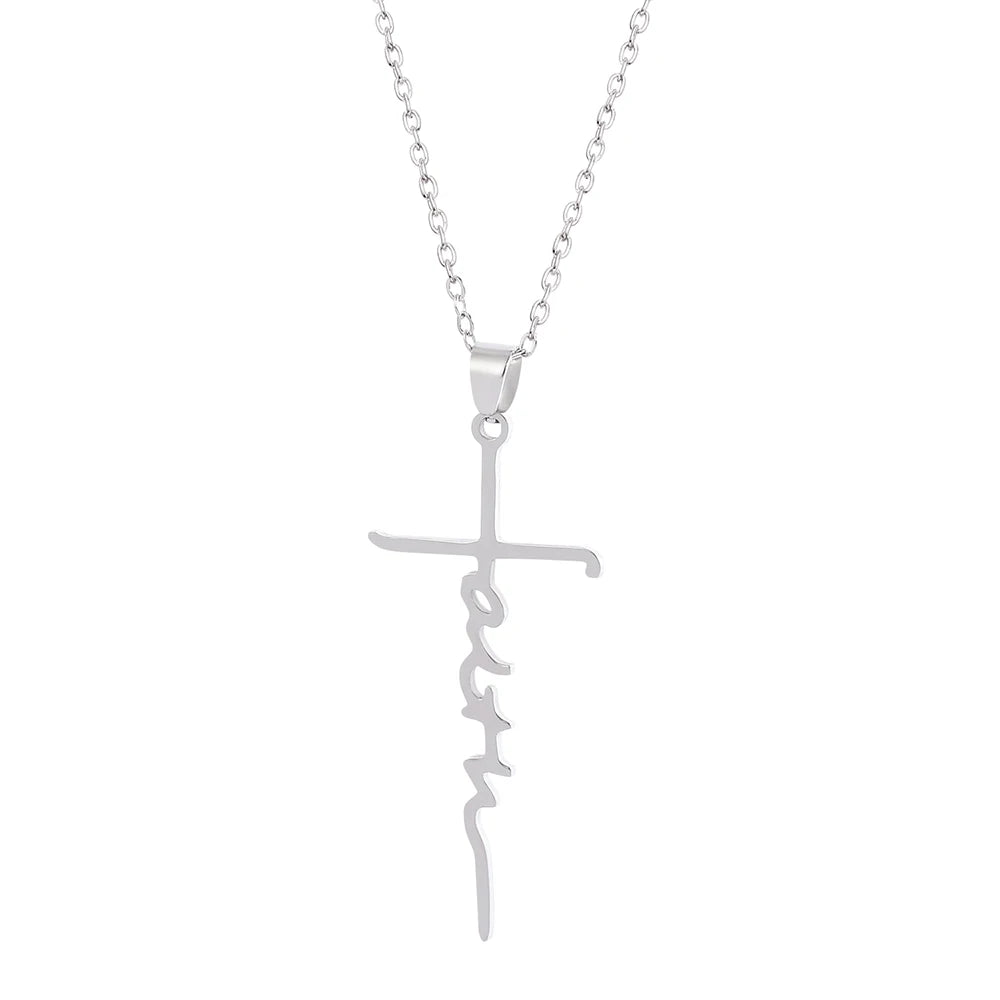 Necklace for Women European and American Fashion Cross Pendant