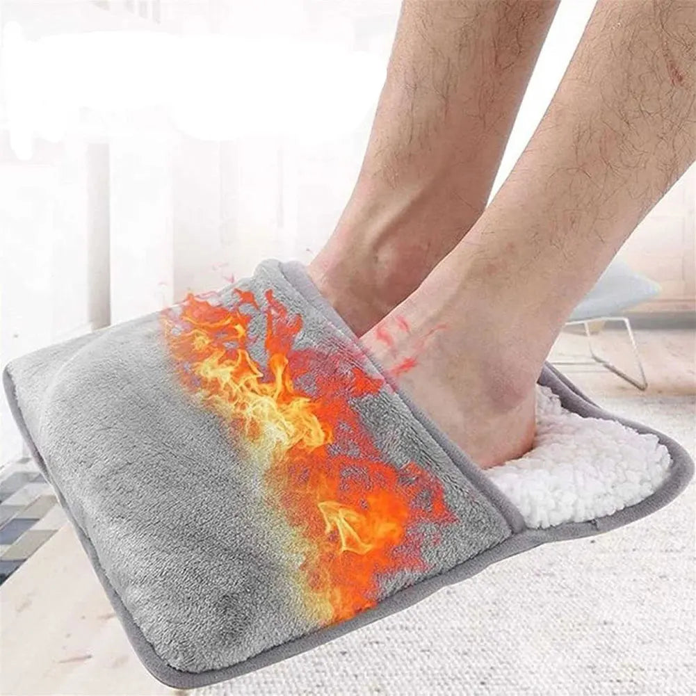 Winter USB Electric Foot Heating Pad Household Feet Warmer Soft Plush Thermal Blanket