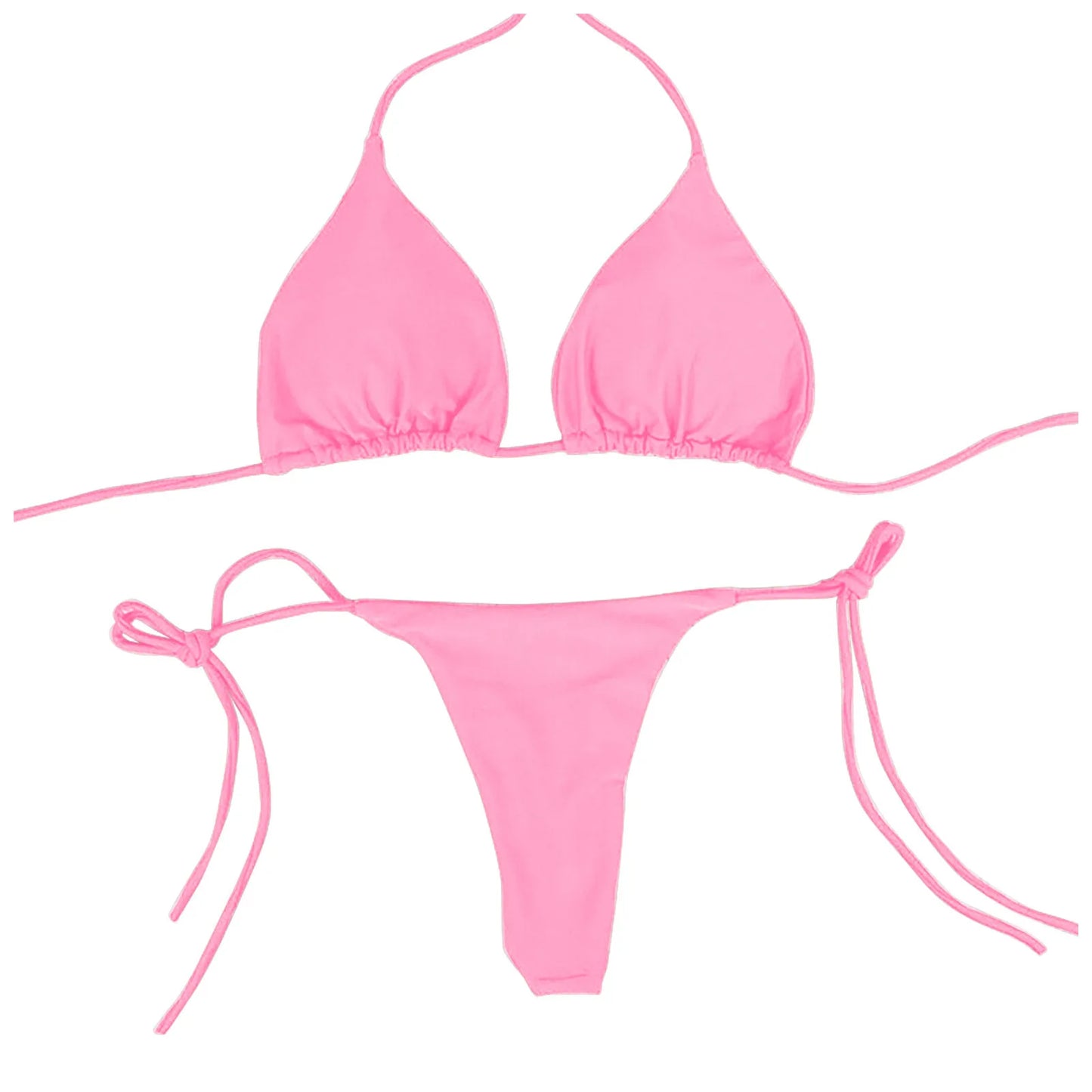 Worms Sexy Swimsuit Push-up Padded Bra Thong Two Piece Bathing Suit