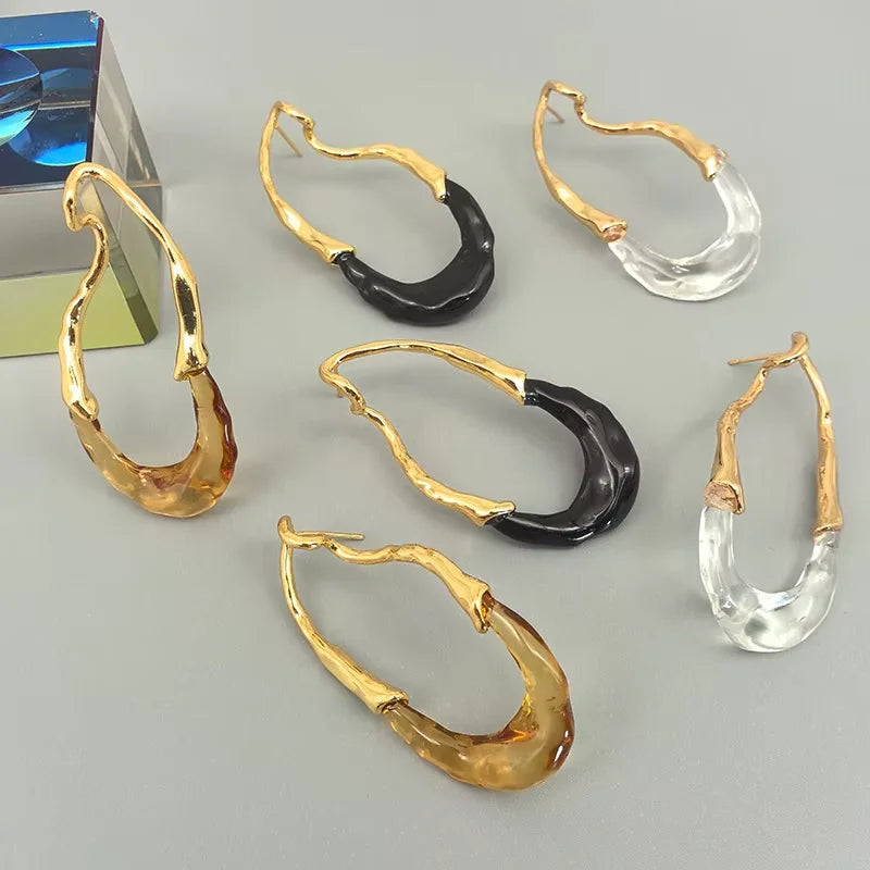 Modern Jewelry European and American Design Irregular Earrings For Women