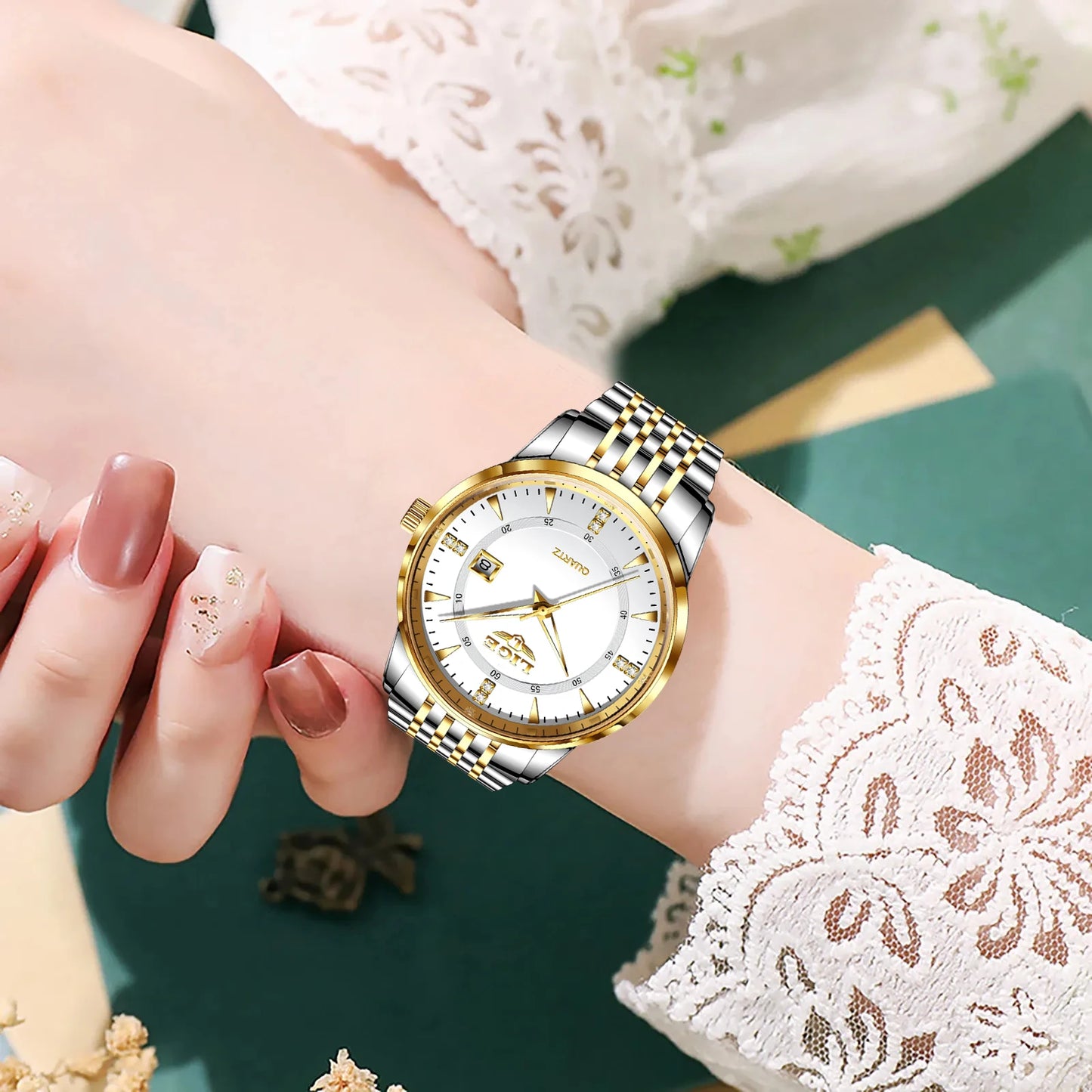 LIGE New Waterproof Watches Women's Bracelet Watch Top Brand Luxury Date Quartz Watch