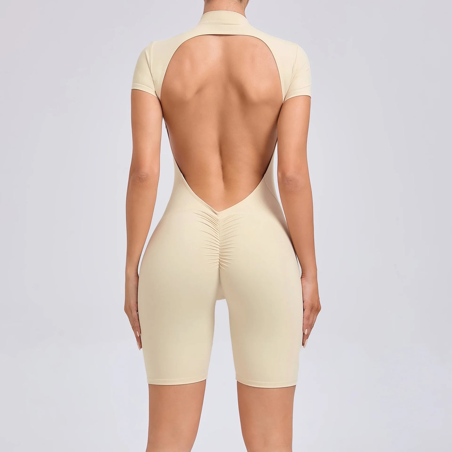 Sports Suit Women Short Fitness Suit with Padding Training Clothing for Women One-Piece Sexy Gym Set Women Suits