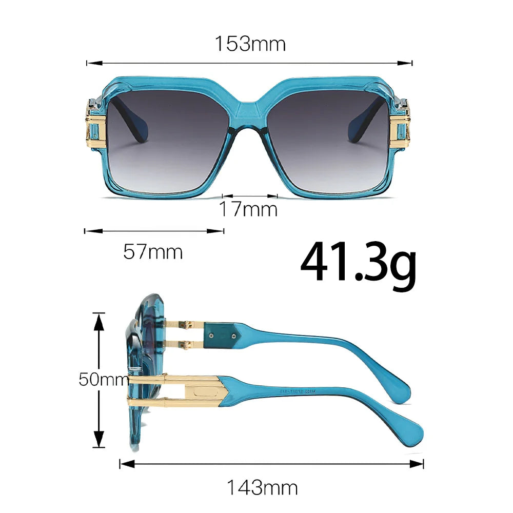 Vintage Sunglasses for Women Leopard Patterned Square Glasses with Brown Golden Accents Sunglasses Women Glasses Women