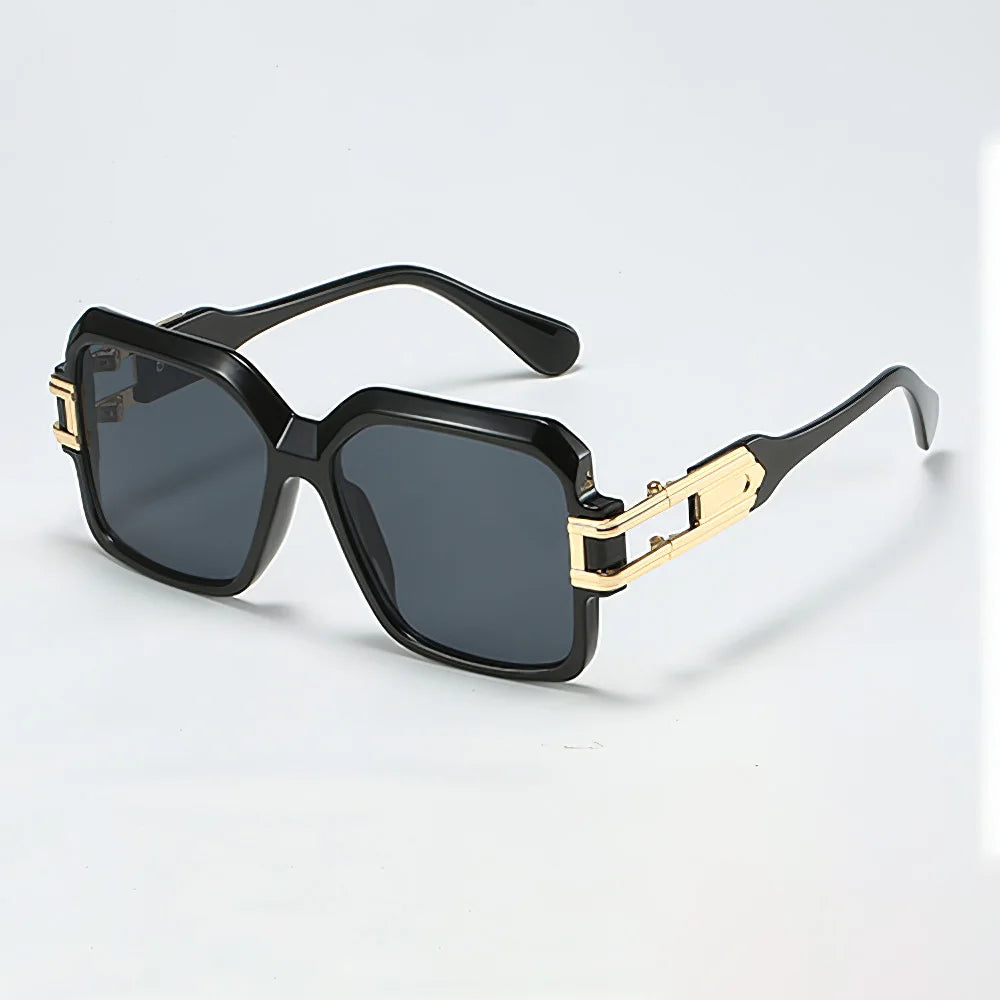 Vintage Sunglasses for Women Leopard Patterned Square Glasses with Brown Golden Accents Sunglasses Women Glasses Women