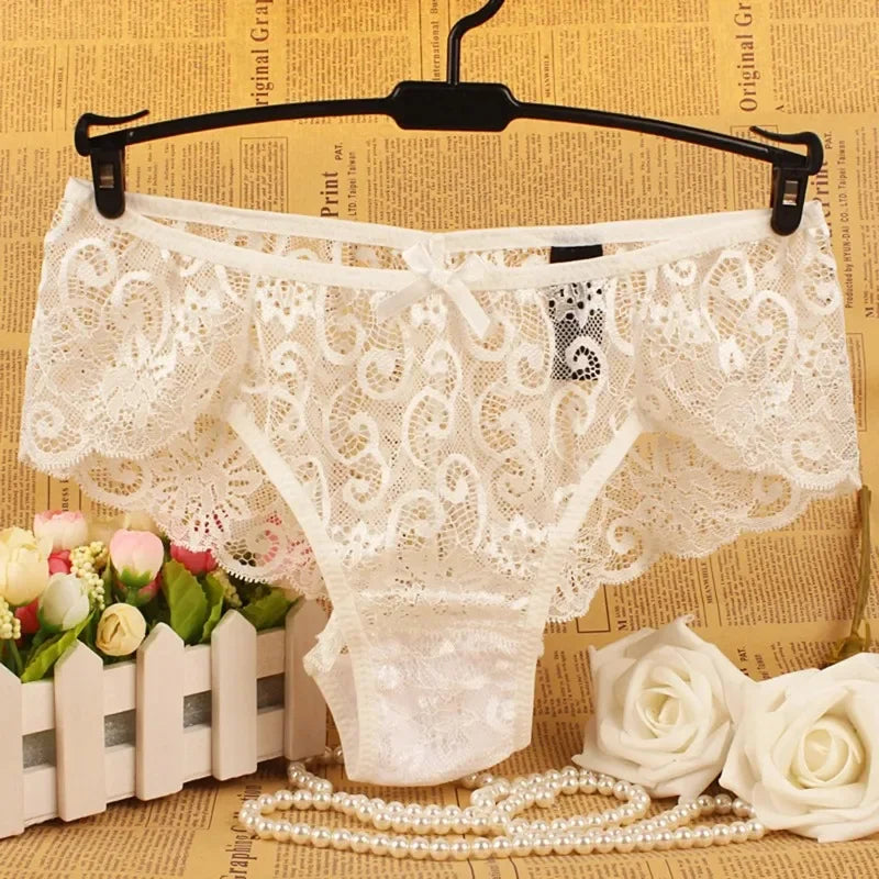 Panties For Women Plus Size Thongs Sexy Panties Lace Cutout Hollow Waist