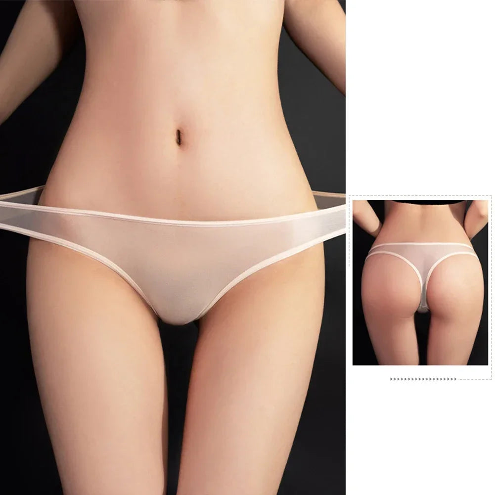 Women Sexy Panties Sheer Brief Low Rise See Through Underpant Knickers Thongs Breathable