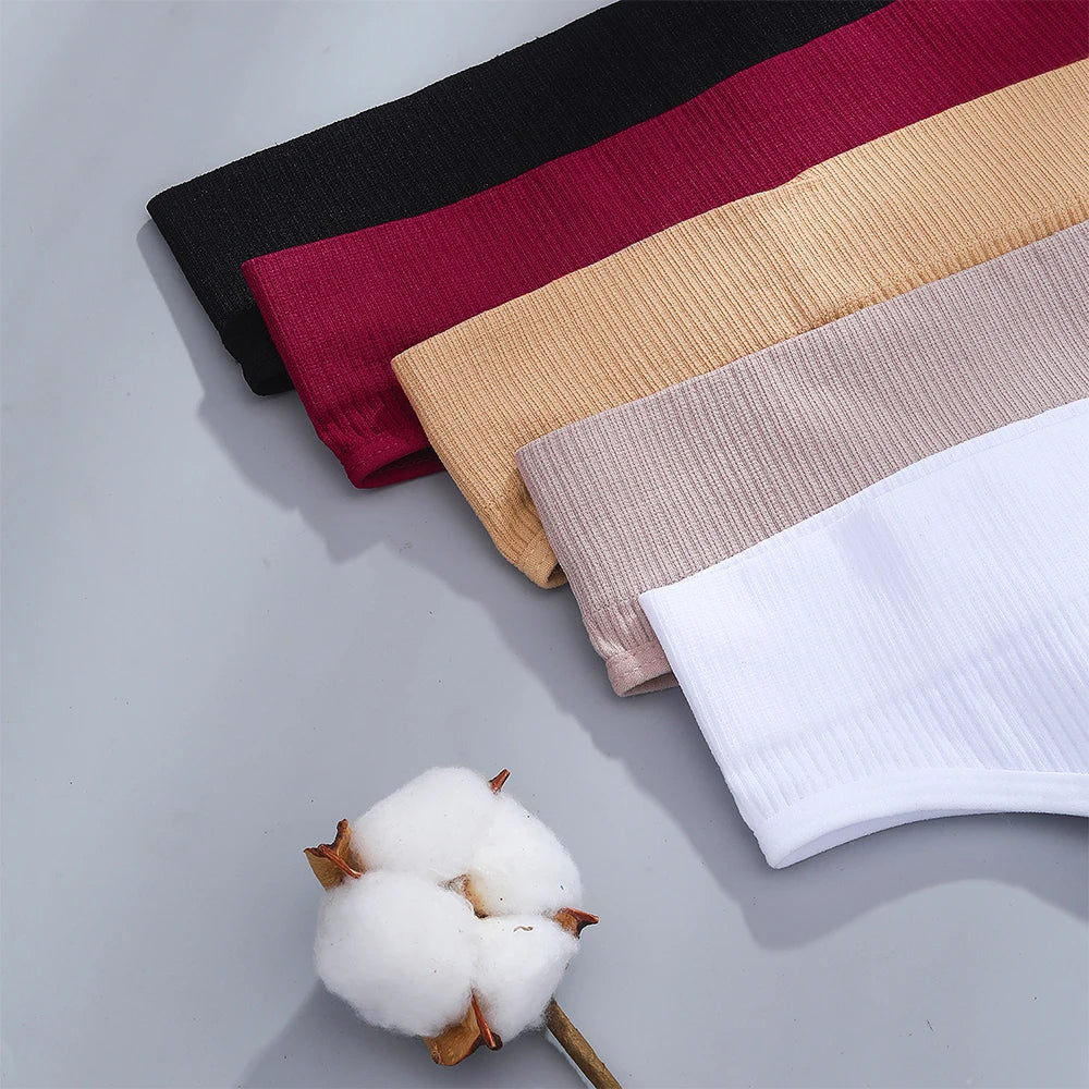 Women Brazilian Panties Cotton Underwear S-L Comfortable Underpants Low-Rise T-Back Panty