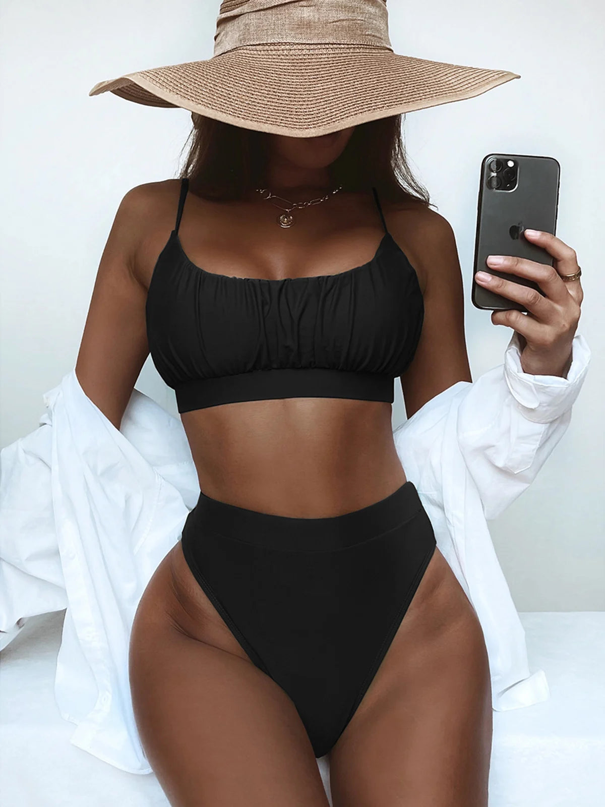 Women's Swimsuit Bikini High Waisted Set Push Up Bathing Suit