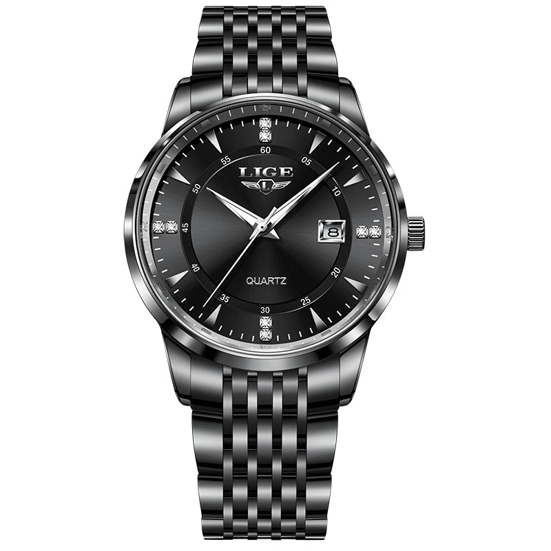 LIGE New Waterproof Watches Women's Bracelet Watch Top Brand Luxury Date Quartz Watch