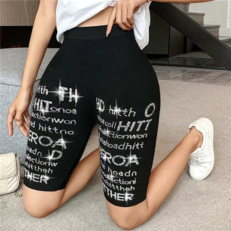 Streetwear Female Clothing Women Thin Fitness Short Pants Ladies High-Waist Summer Shorts Bottom Biker Cycling Shorts