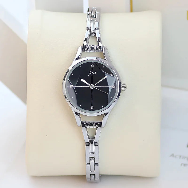 Women's Elegant Watch Quartz Luxury Fashion Stainless Steel Alloy Wristwatch