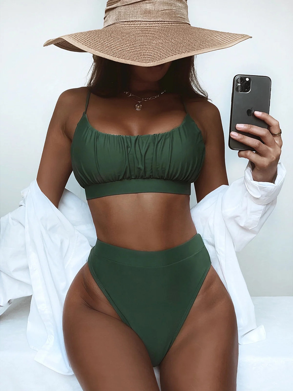 Women's Swimsuit Bikini High Waisted Set Push Up Bathing Suit