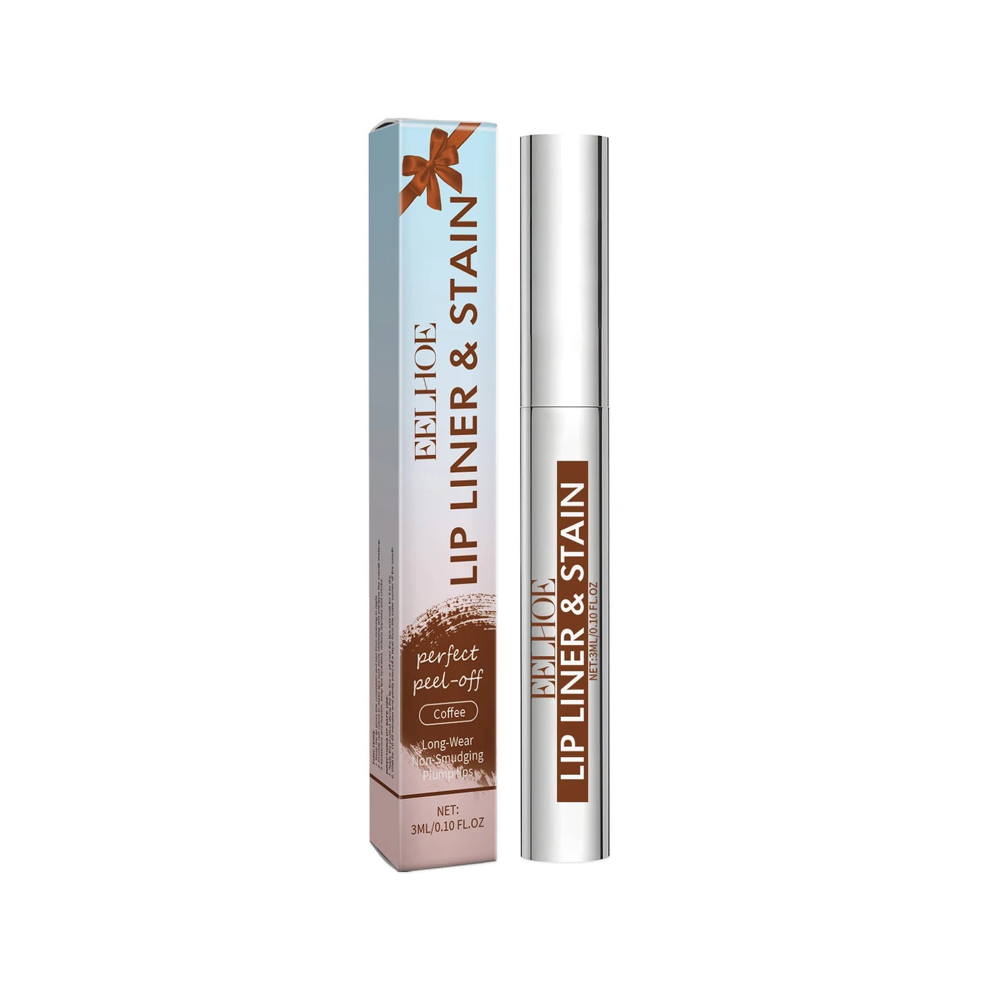 EELHOE 2 Colors Peel Off Lip Liner Easy Color Long Lasting Waterproof Non Stick Natural Tattoo Matte Makeup Hydrating Lip Gloss