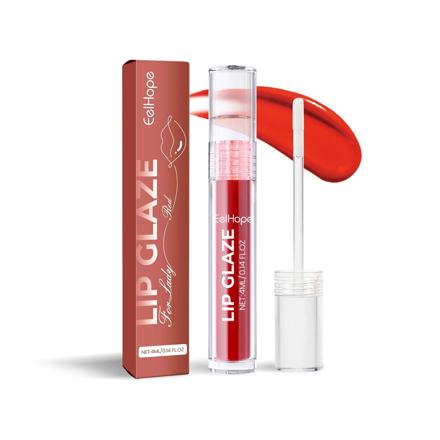 EELHOPE Lip Glaze Nourishing Lip Non-sticky Lasting Color Waterproof Moisturizing Remove Lip Lines