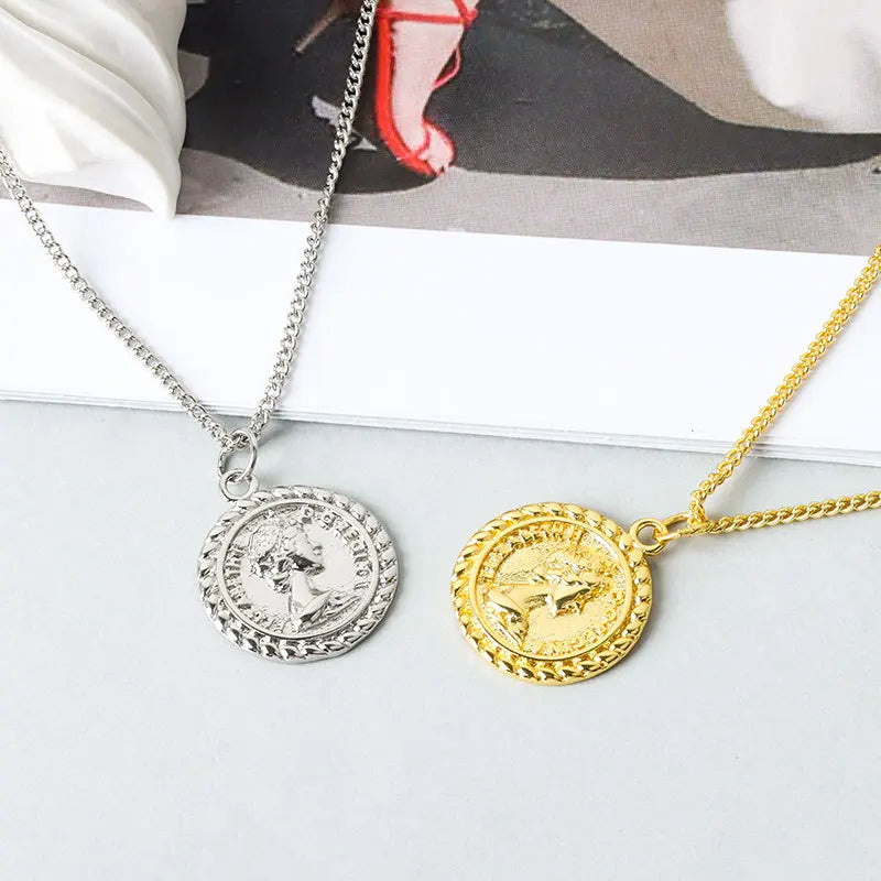 Silver Necklace For Women Elegant Chain Sterling Silver Jewelry Round Necklace