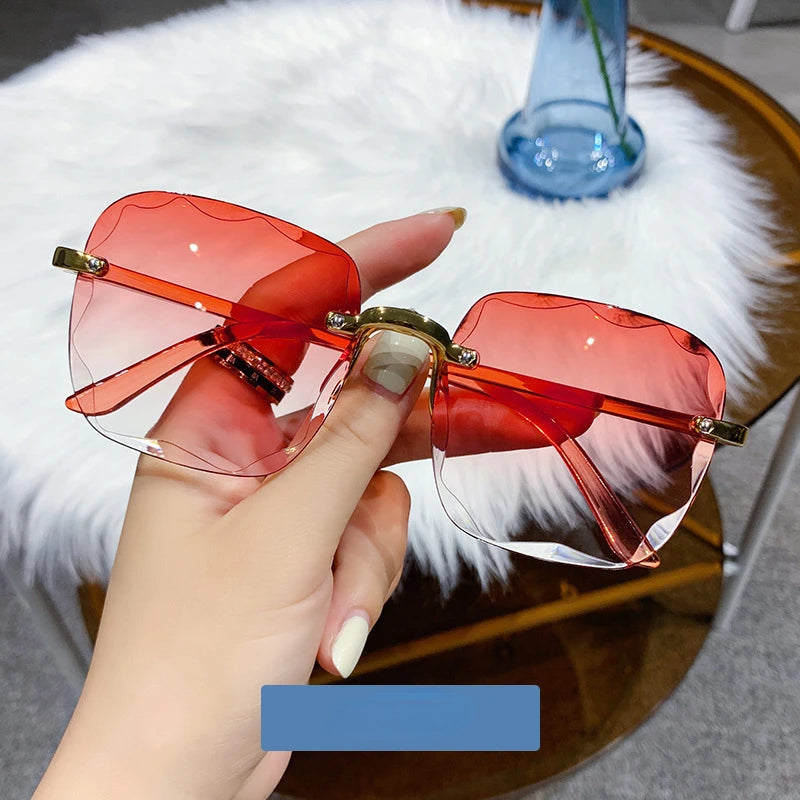 Women Sunglasses Transparent Multi-color Lenses UV400 Women Sun Glasses Women Eyewear