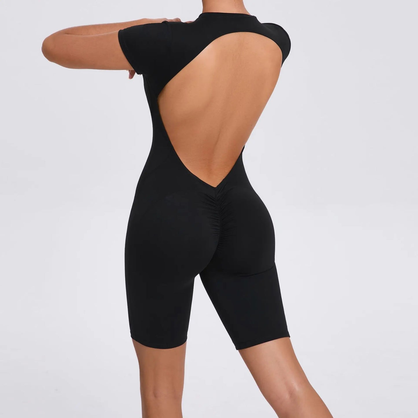 Sports Suit Women Short Fitness Suit with Padding Training Clothing for Women One-Piece Sexy Gym Set Women Suits