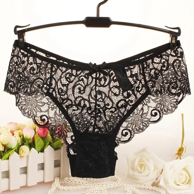 Panties For Women Plus Size Thongs Sexy Panties Lace Cutout Hollow Waist
