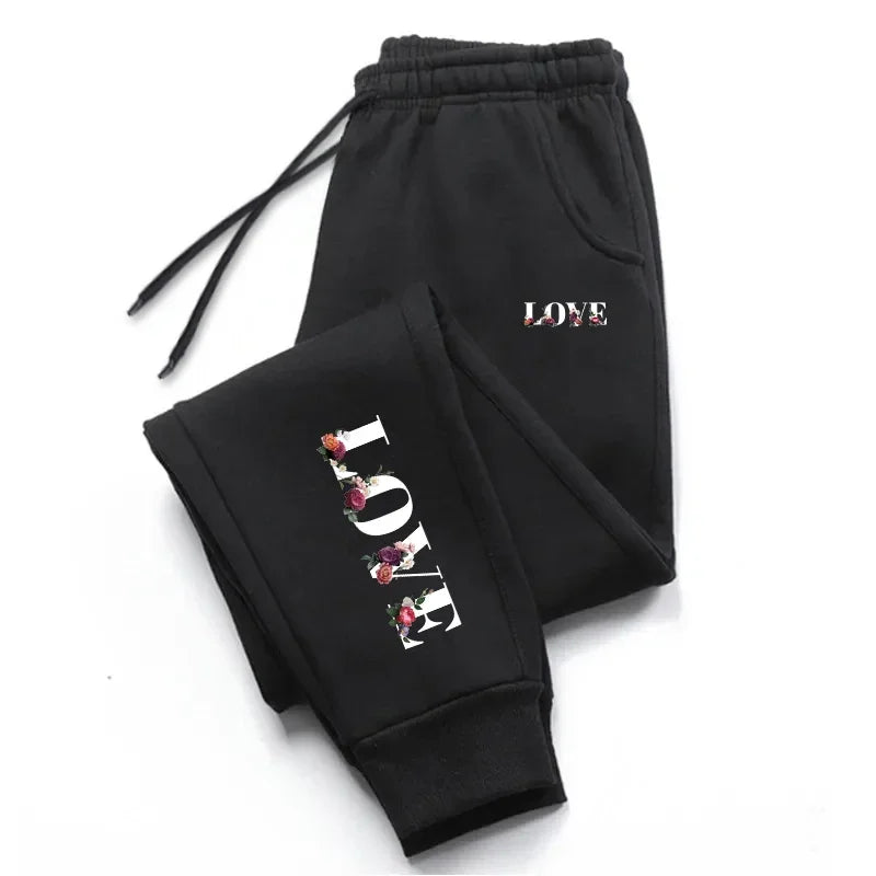 Womens Tracksuit Trousers New LOVE Letter Print Street Luxury Sweatpants Daily Casual Simplicity Versatile Jogging Sport Pants