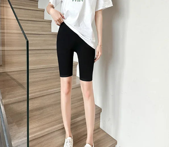 Streetwear Female Clothing Women Thin Fitness Short Pants Ladies High-Waist Summer Shorts Bottom Biker Cycling Shorts