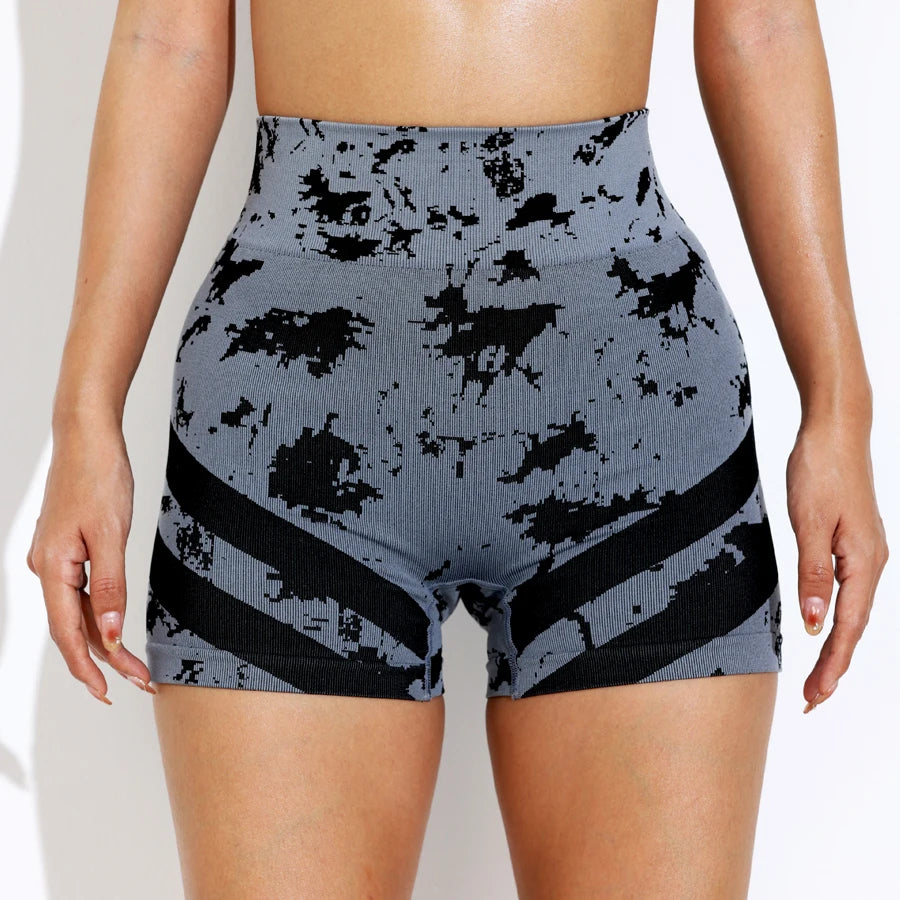 Women High Waist Yoga Shorts Workout Leggings Fitness Sportswear Gym Running Activewear Tummy Control Breathable Sports Clothing