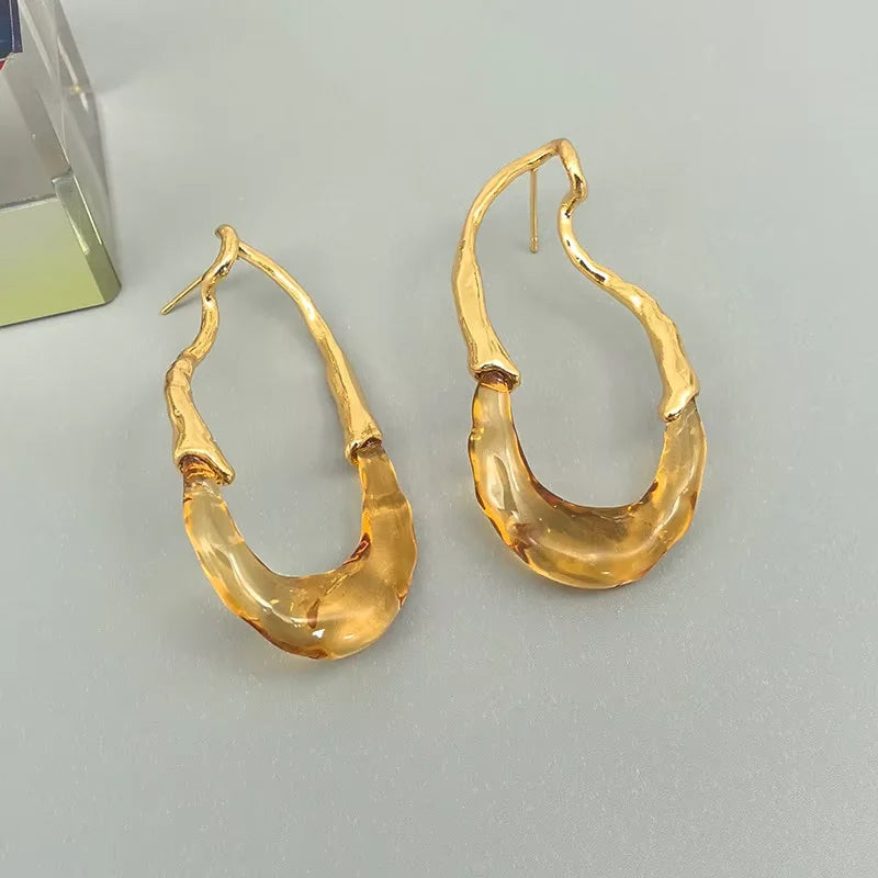 Modern Jewelry European and American Design Irregular Earrings For Women