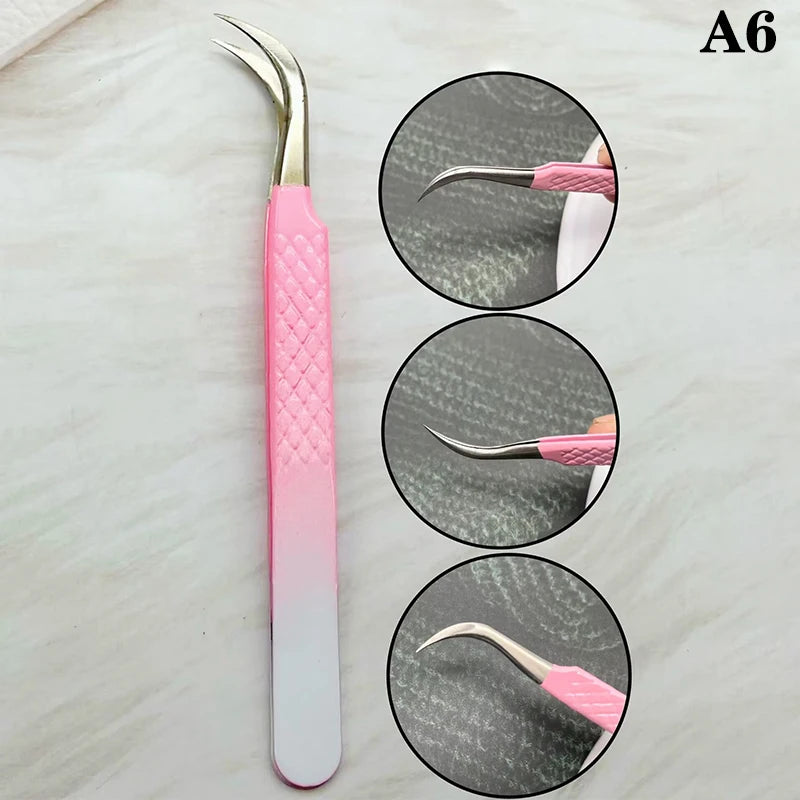 Eyelashes Tweezers Stainless Steel For Lashes Extension Makeup Tools Nail Art Rhinestone Picker Tools