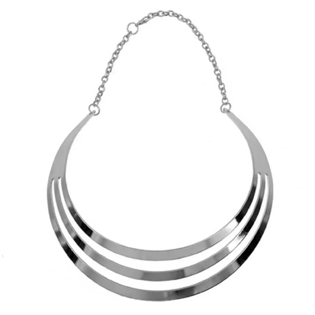 Layered Necklace For Women Unique Design Waterproof Alloy Exaggerated Layered Necklace
