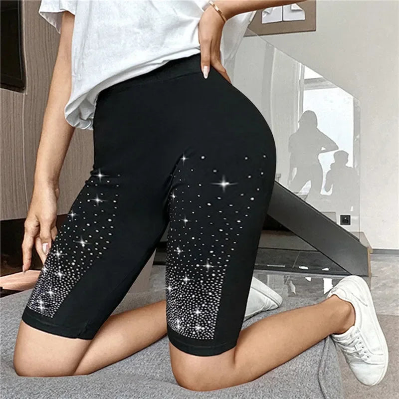 Streetwear Female Clothing Women Thin Fitness Short Pants Ladies High-Waist Summer Shorts Bottom Biker Cycling Shorts