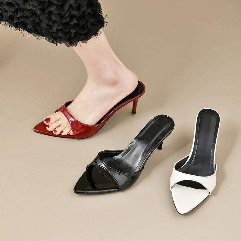 Women's High Heels Classic Pointy Open Toe Stiletto Heels Sexy