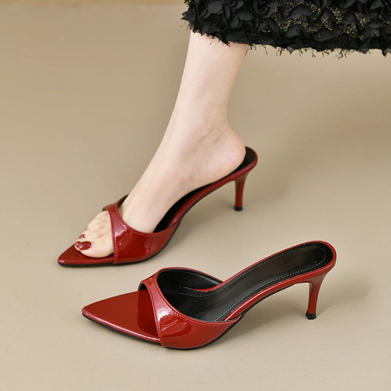 Women's High Heels Classic Pointy Open Toe Stiletto Heels Sexy