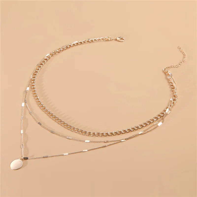Vintage Necklace Women's Jewelry Layered Accessories Fashion Pendant