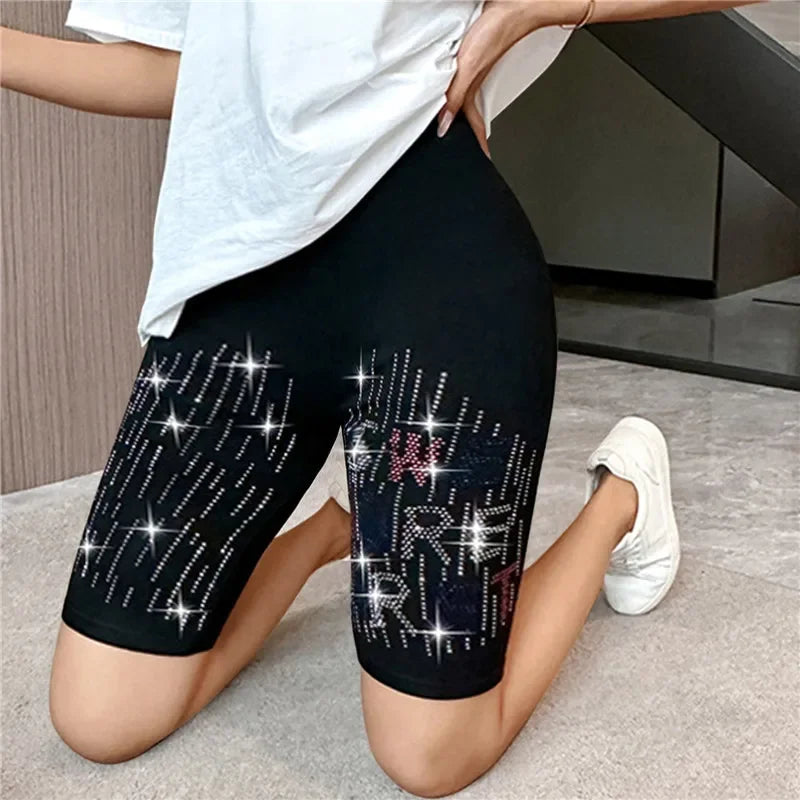 Streetwear Female Clothing Women Thin Fitness Short Pants Ladies High-Waist Summer Shorts Bottom Biker Cycling Shorts