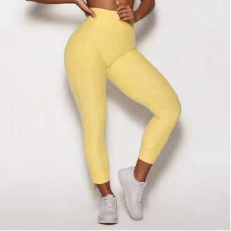 Women's Workout Clothing Gym Wear Crop Top Sports Bras V-back Yoga Pants Training Tights