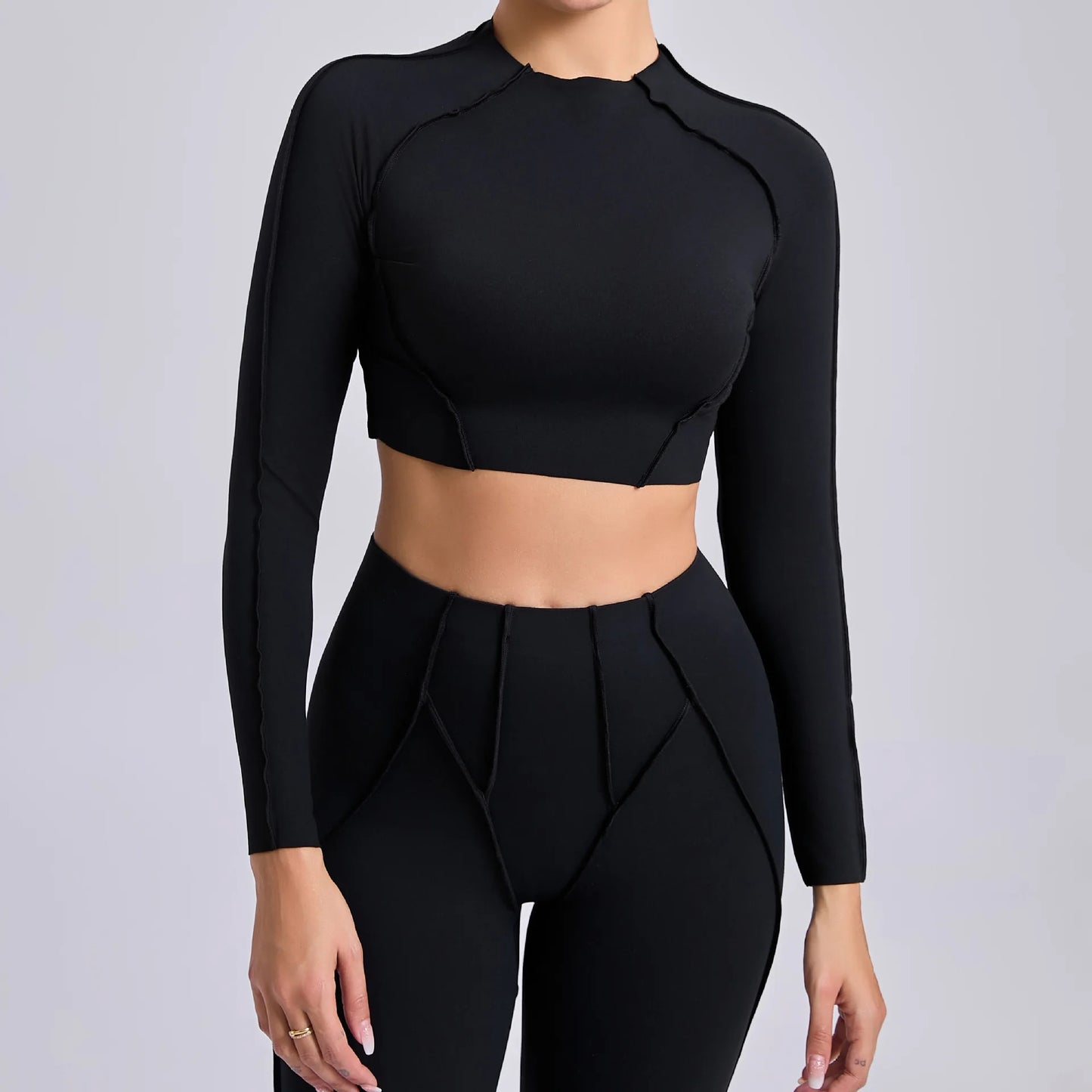 Women's Long Sleeve Workout Top Gym T-shirt Pilates Clothes Active Wear Sports Shirt Elastic Fitness Yoga Clothing Running Shirts