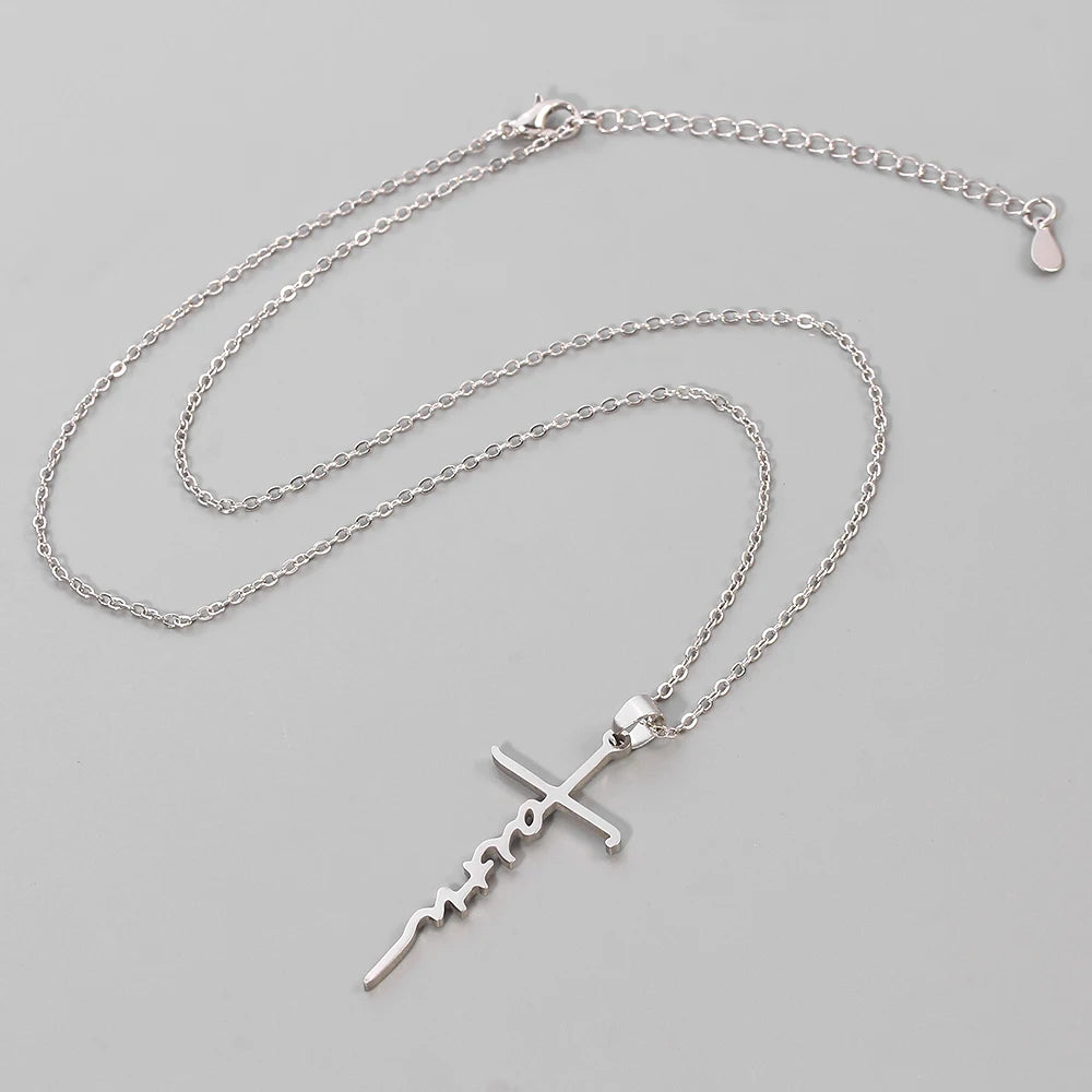 Necklace for Women European and American Fashion Cross Pendant