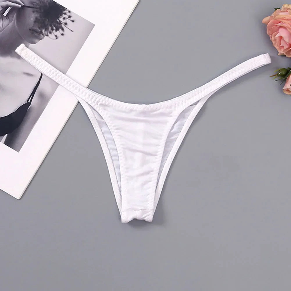 Women's Panties Sexy Lingerie G-Strings Thong Seamless Super Slim Low Waist Underwear Ladies Breathable Briefs Thongs