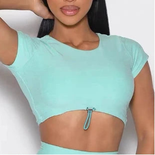 Women's Workout Clothing Gym Wear Crop Top Sports Bras V-back Yoga Pants Training Tights