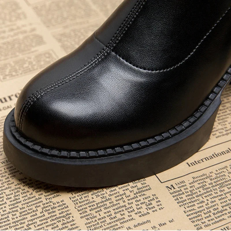 High Heel Women Ankle Boots Fashion High Quality Platform Comfort Women Waterproof Boots