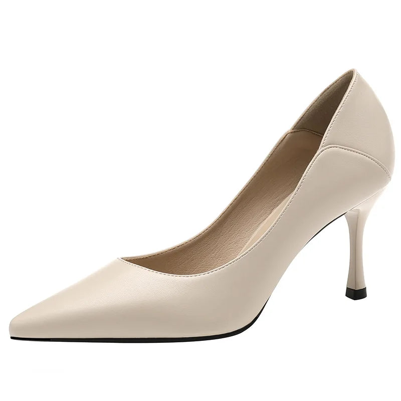 Women's Pumps Office Shoes Solid Pointed Toe