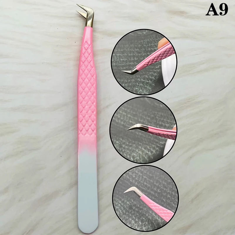 Eyelashes Tweezers Stainless Steel For Lashes Extension Makeup Tools Nail Art Rhinestone Picker Tools