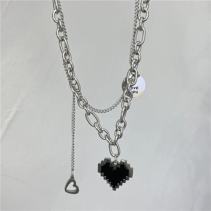 Vintage Necklace Women's Jewelry Layered Accessories Fashion Pendant